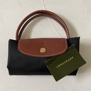 Longchamp Le Pliage Type S Modele Depose Tote Small  Black Nylon
